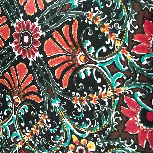 Fishtail Ketchup Skirt Hem Ruffle Women's Size M Abstract Paisley Sportswear - Picture 4 of 9